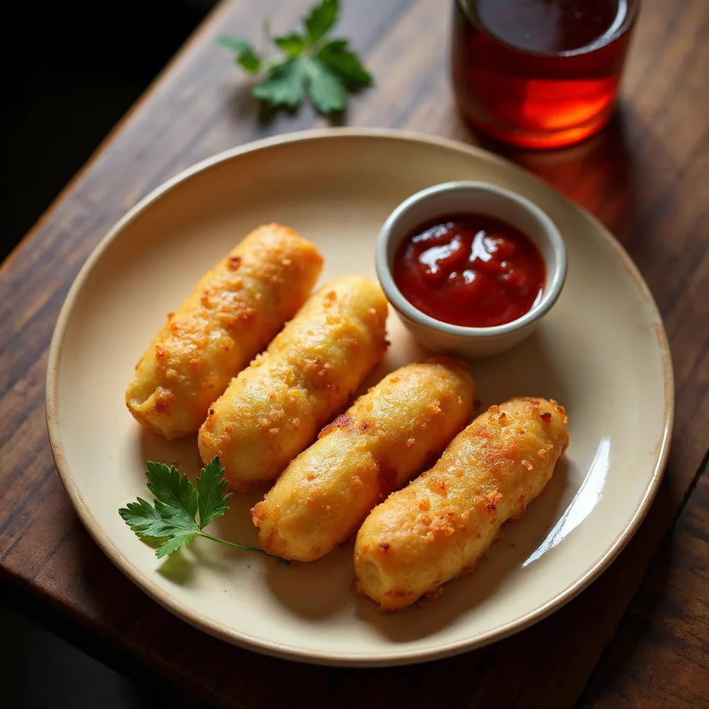 Sticks De Mozzarella 6 unidades con Patatas